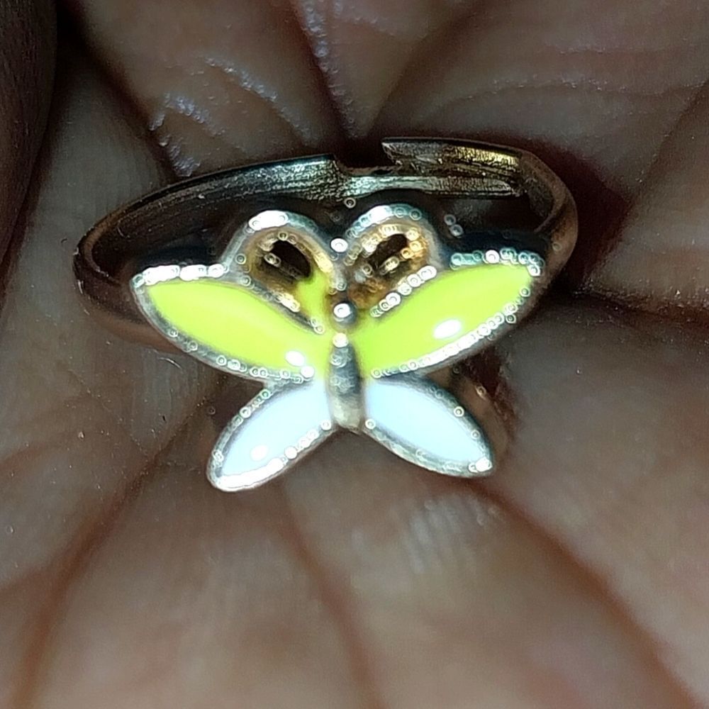 Super cute girls jeweled adjustable ring - Picture 3 of 4